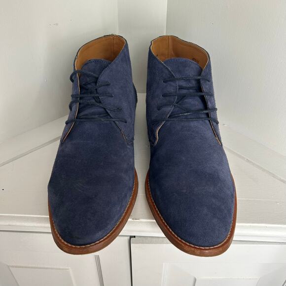 Men’s navy suede Sebago chukka boots main image 7